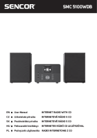 Sencor SMC 5100WDB - Owners manual 